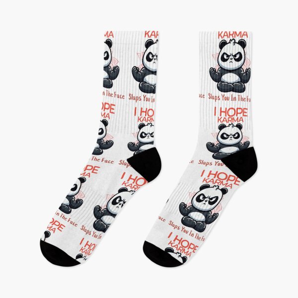 Item preview, I hope karma slaps you in the face Panda designed and sold by LemuellTrends.