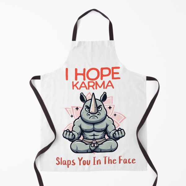 Item preview, I hope karma slaps you in the face Rhino designed and sold by LemuellTrends.