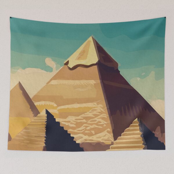 Artikelvorschau, Pyramiden der Giza -Wüstenlandschaft Ägypten entworfen und verkauft von TheJoeyStudio.