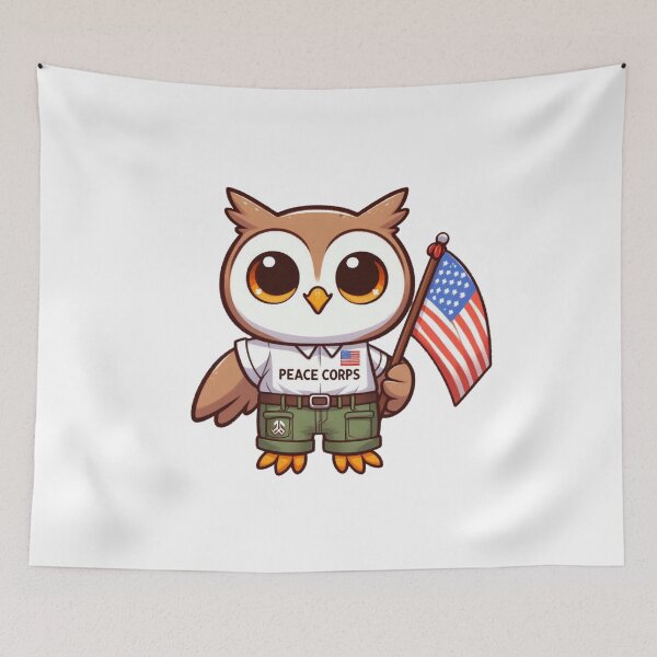 Item preview, peace corps Owl designed and sold by LemuellTrends.