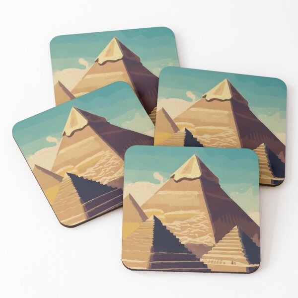 Artikelvorschau, Pyramiden der Giza -Wüstenlandschaft Ägypten entworfen und verkauft von TheJoeyStudio.