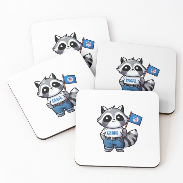 Item preview, peace corps raccoon designed and sold by LemuellTrends.