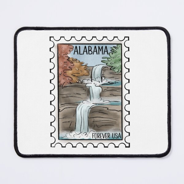 Item preview, Alabama State Stamp designed and sold by RoseRedDawn.