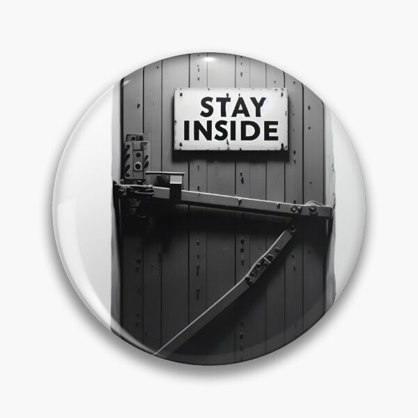 Item preview, Stay Inside Warning Door designed and sold by THC-Conspiracy.