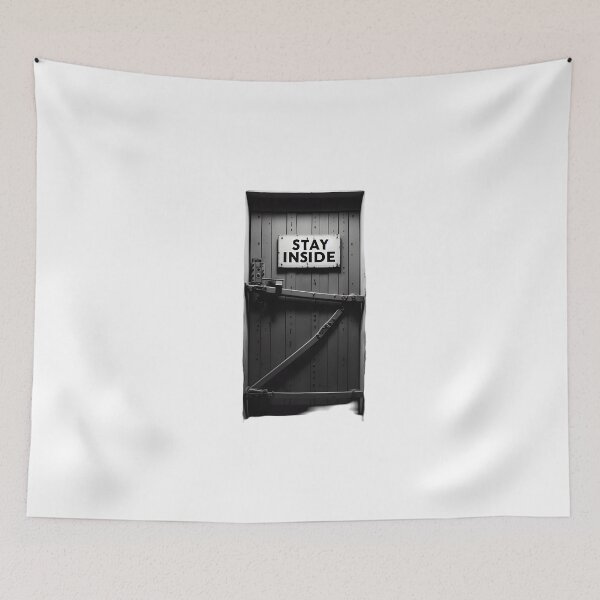 Item preview, Stay Inside Warning Door designed and sold by THC-Conspiracy.