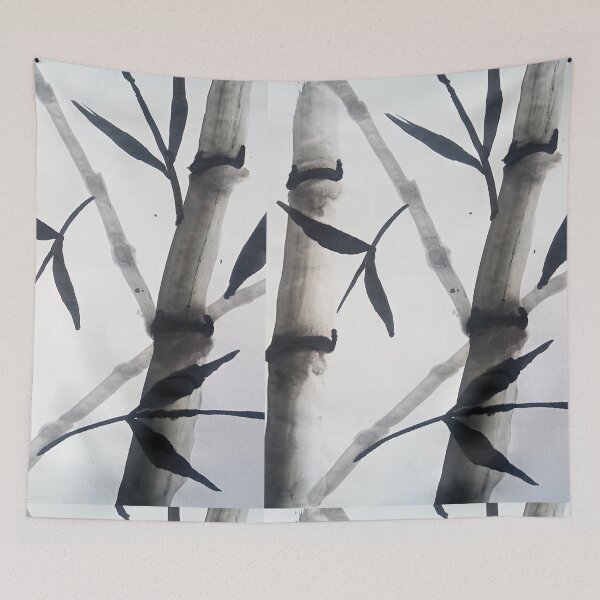 Item preview, Bambus no estilo sumi-e designed and sold by Aquarelastudio.