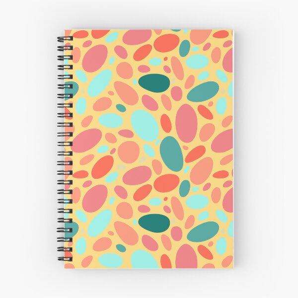 Item preview, Colorful Bean Pebbles on Yellow Abstract Pattern designed and sold by patternsoup.