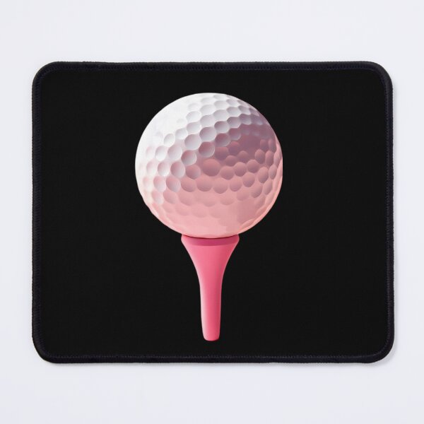 Item preview, Golf ball with pink tee designed and sold by LivingInThinAir.