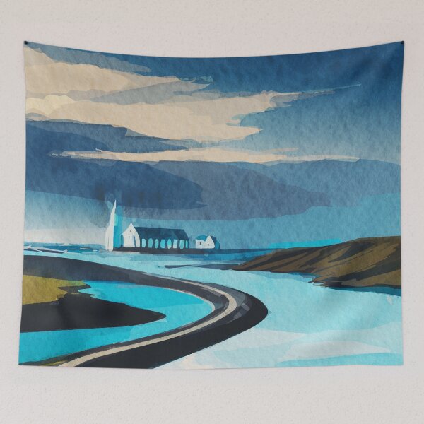 Item preview, Blue Lagoon Iceland Landscape designed and sold by TheJoeyStudio.