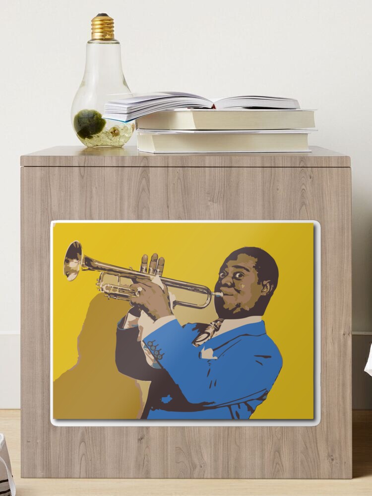 louis armstrong Sticker for Sale by lizasara