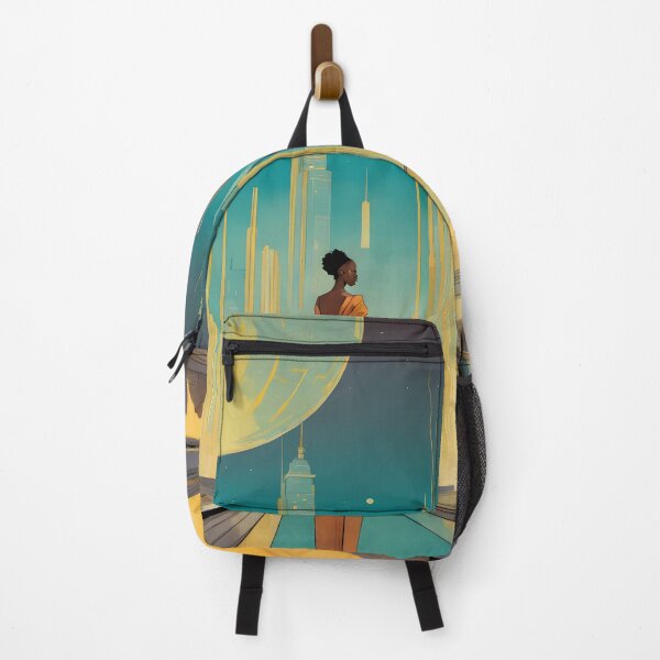 Item preview, Futuristic Cityscape with Woman designed and sold by THC-Conspiracy.