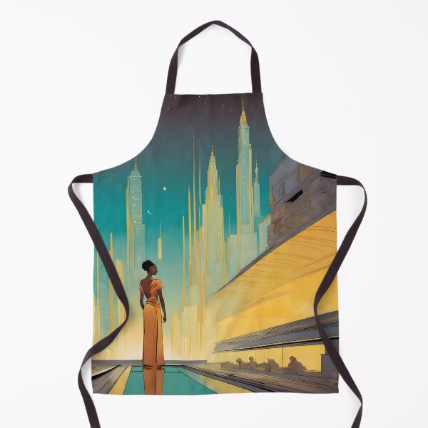Item preview, Futuristic Cityscape with Woman designed and sold by THC-Conspiracy.