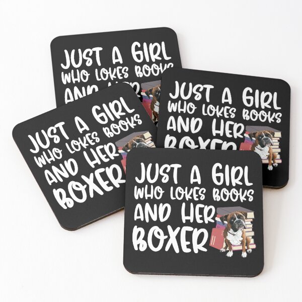 Item preview, Just A Girl Who Loves Books And Her Boxer designed and sold by TheAnimalZ00.