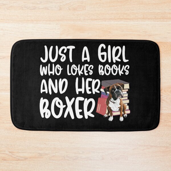 Item preview, Just A Girl Who Loves Books And Her Boxer designed and sold by TheAnimalZ00.