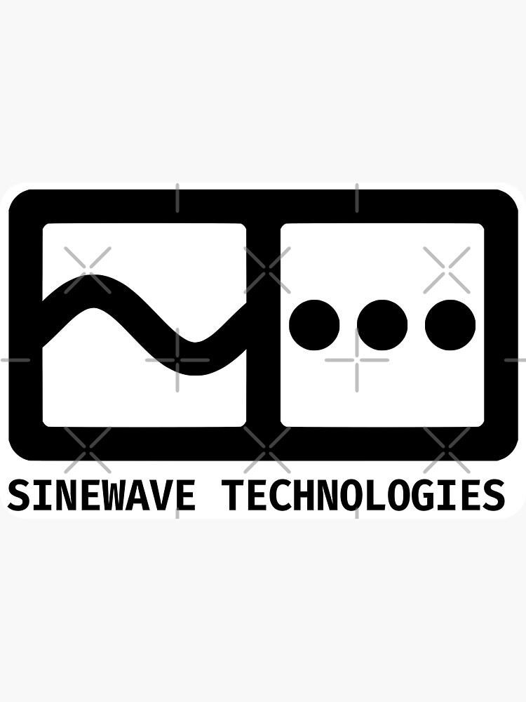 Thumbnail 3 of 3, Sticker, Sinewave Technologies Logo designed and sold by Sigma1.