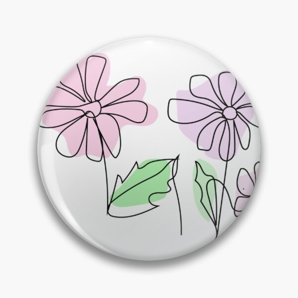 Item preview, line artwork of flowers designed and sold by Nature  Nblossom.
