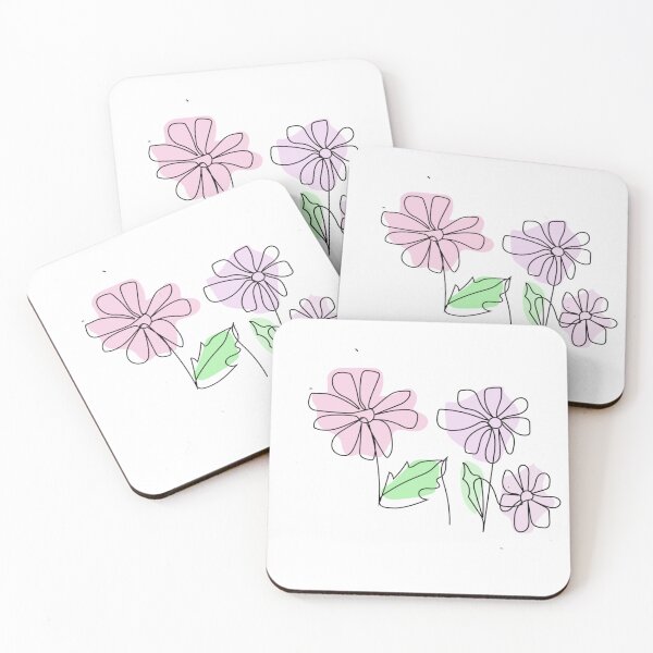 Item preview, line artwork of flowers designed and sold by Nature  Nblossom.