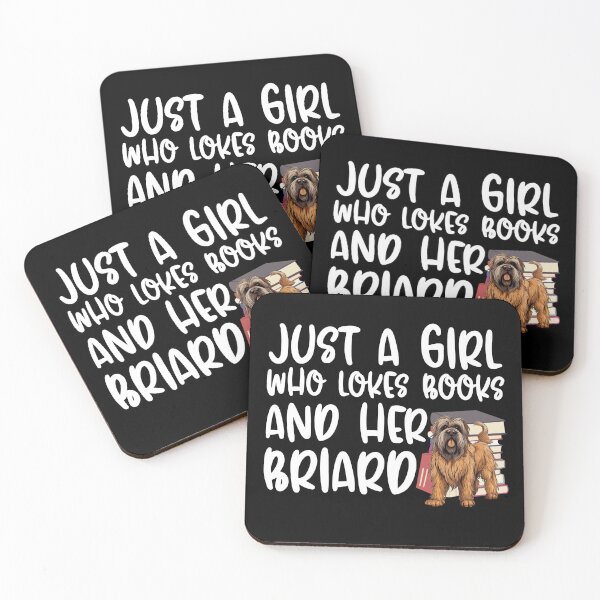 Item preview, Just A Girl Who Loves Books And Her Briard designed and sold by TheAnimalZ00.
