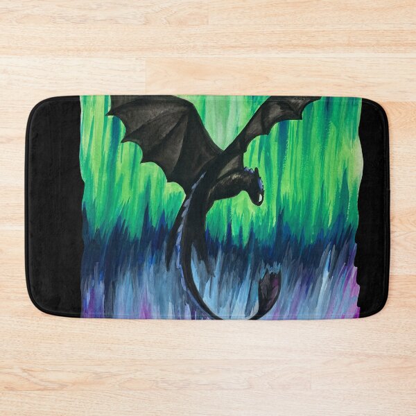 Item preview, Black Dragon Flying in the Northern Lights designed and sold by Lady-Lilac.