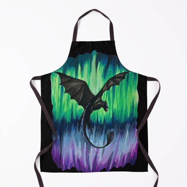 Item preview, Black Dragon Flying in the Northern Lights designed and sold by Lady-Lilac.