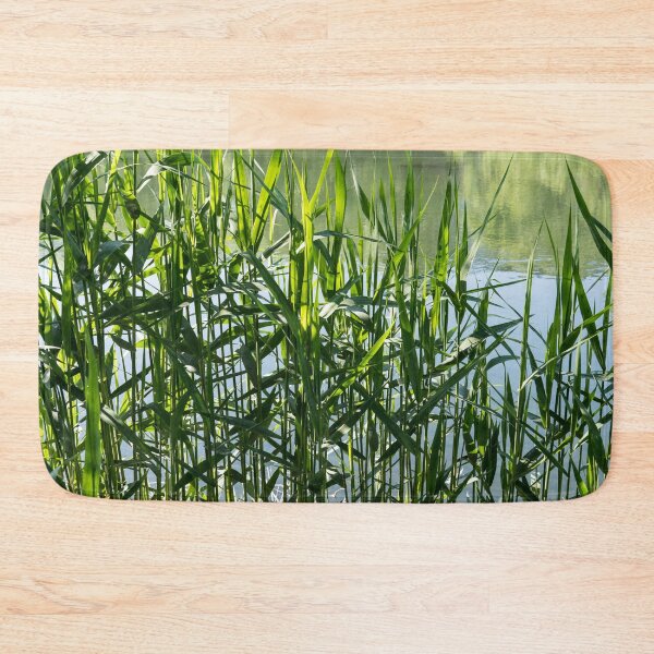 Item preview, Verdant Reeds Screening Tranquil Water designed and sold by Georgia Mizuleva.