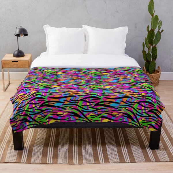 Item preview, Funky Rainbow Zebra Print designed and sold by JanGrackle.
