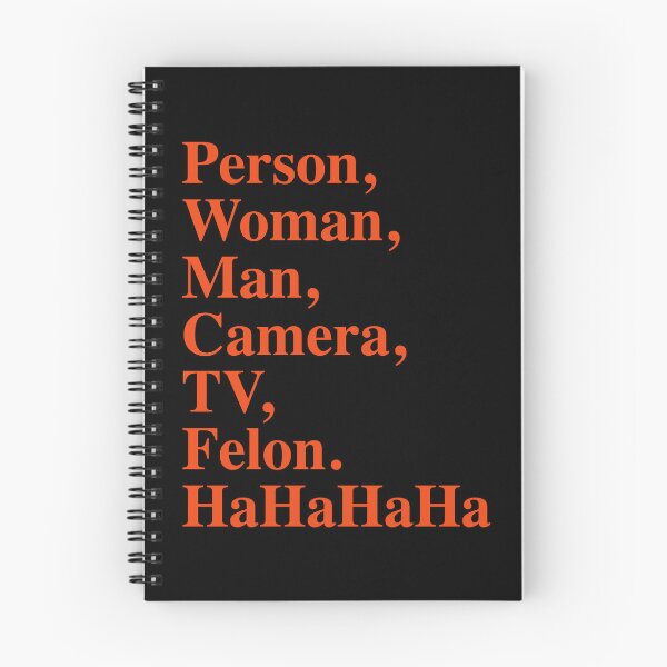 Item preview, person, woman, man, camera, tv, felon - Ha ha ha ha (prison orange) designed and sold by Thelittlelord.