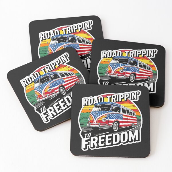 Item preview,  ''Road Trippin to Freedom'' United States Independence Day Proud to Be American T-Shirt  designed and sold by Witty Shirts.