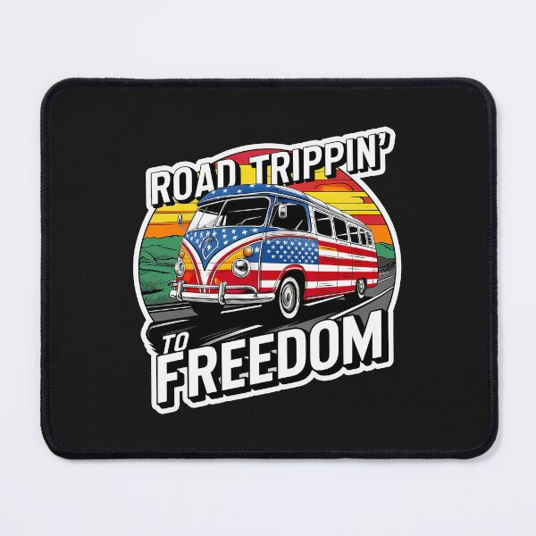 Item preview,  ''Road Trippin to Freedom'' United States Independence Day Proud to Be American T-Shirt  designed and sold by Witty Shirts.