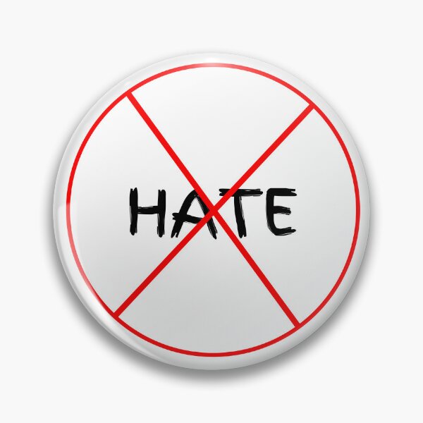 Item preview, No Hate Allowed designed and sold by CottonAndBliss.
