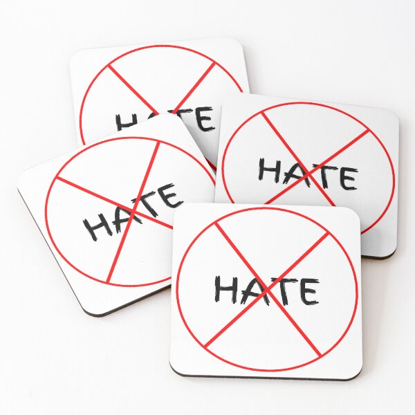 Item preview, No Hate Allowed designed and sold by CottonAndBliss.
