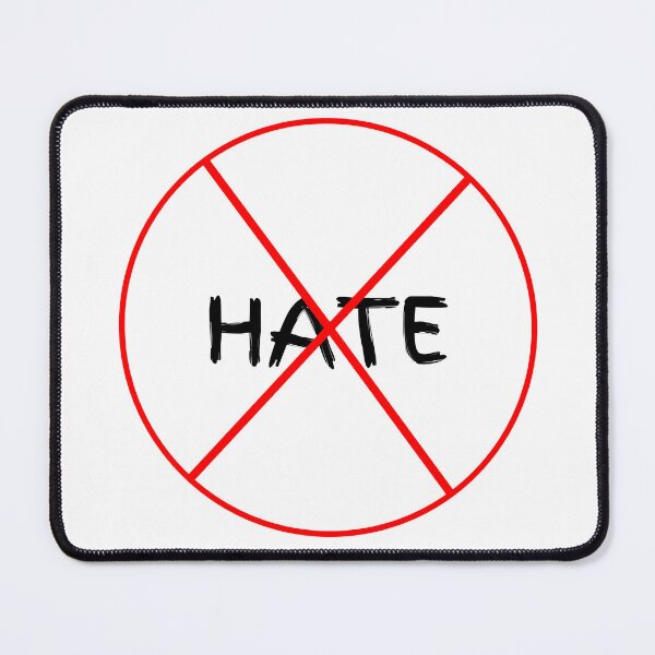 Item preview, No Hate Allowed designed and sold by CottonAndBliss.