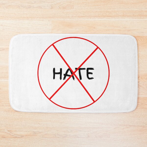Item preview, No Hate Allowed designed and sold by CottonAndBliss.