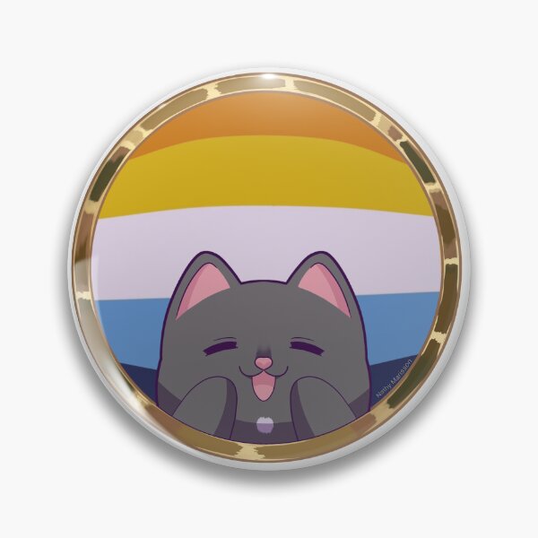 Item preview, Pride aroaceous gray cat designed and sold by NathyMarisson.