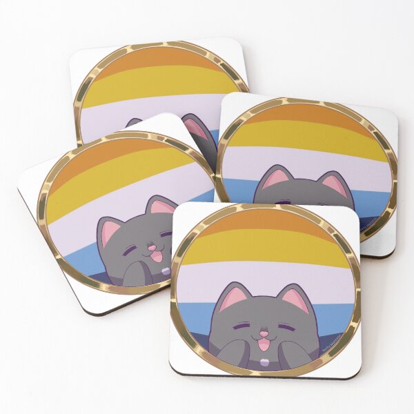 Item preview, Pride aroaceous gray cat designed and sold by NathyMarisson.