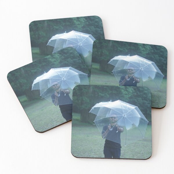 Item preview, Man with Clear Umbrella in Anamorphic Landscape designed and sold by PauChristiansen.