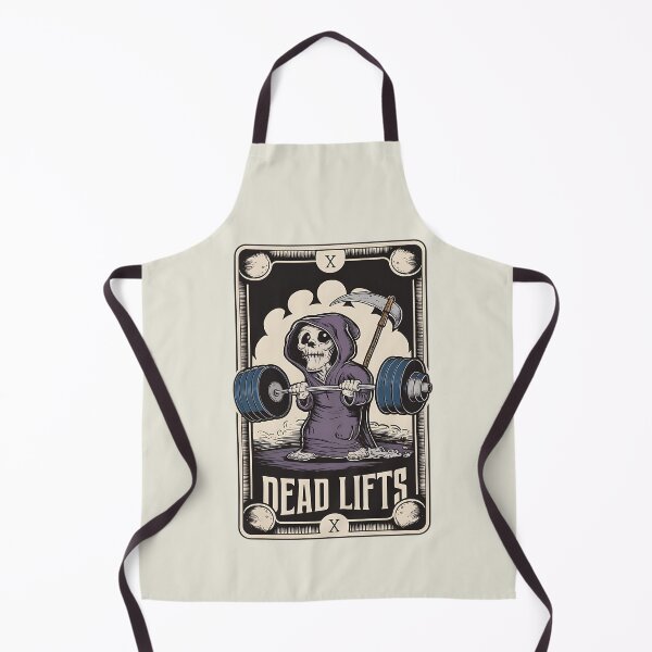 Item preview, Grim Reaper doing deadlift, Grim reaper tarot card, t-shirt tote bag designed and sold by KreativKulture.