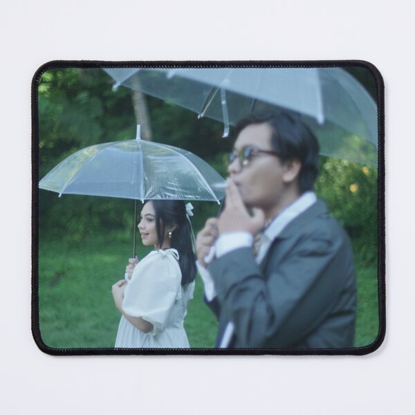 Item preview, Rainy Romance Couple Sheltered Under Umbrellas designed and sold by PauChristiansen.
