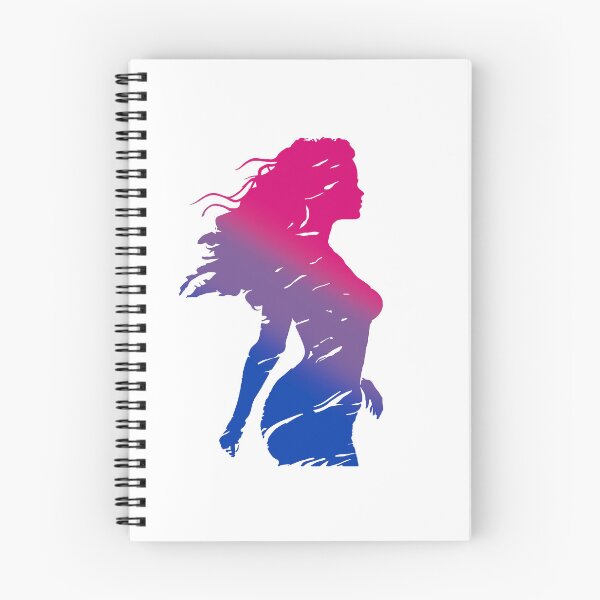 Item preview, Beautiful Silhouette of a woman in Bisexual Pride Flag Colors, Bi Art designed and sold by Travelslightly.