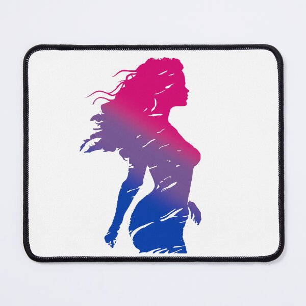 Item preview, Beautiful Silhouette of a woman in Bisexual Pride Flag Colors, Bi Art designed and sold by Travelslightly.