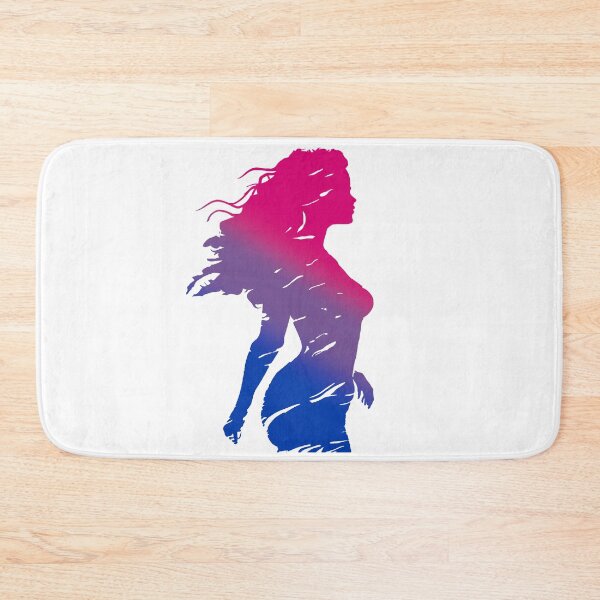 Item preview, Beautiful Silhouette of a woman in Bisexual Pride Flag Colors, Bi Art designed and sold by Travelslightly.