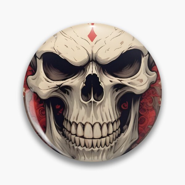 Item preview, Evil Skull with Red Accents designed and sold by papi1998.