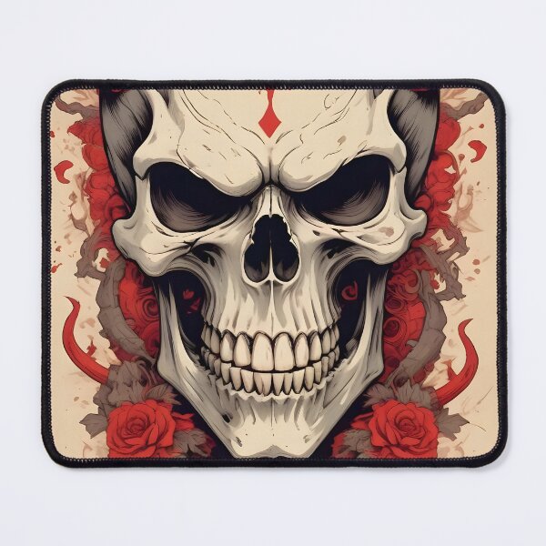 Item preview, Evil Skull with Red Accents designed and sold by papi1998.