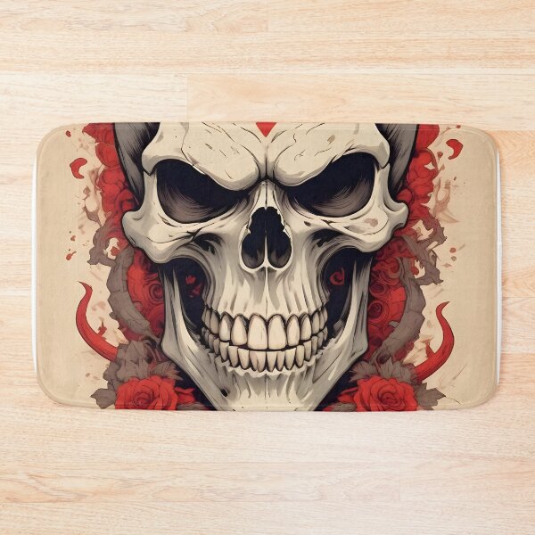 Item preview, Evil Skull with Red Accents designed and sold by papi1998.