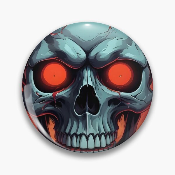 Item preview, Evil Skull with Red Accents designed and sold by papi1998.