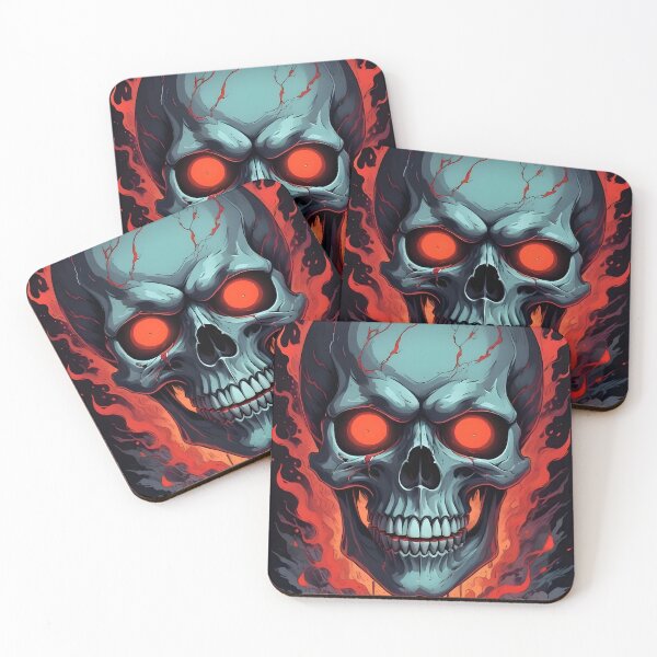 Item preview, Evil Skull with Red Accents designed and sold by papi1998.