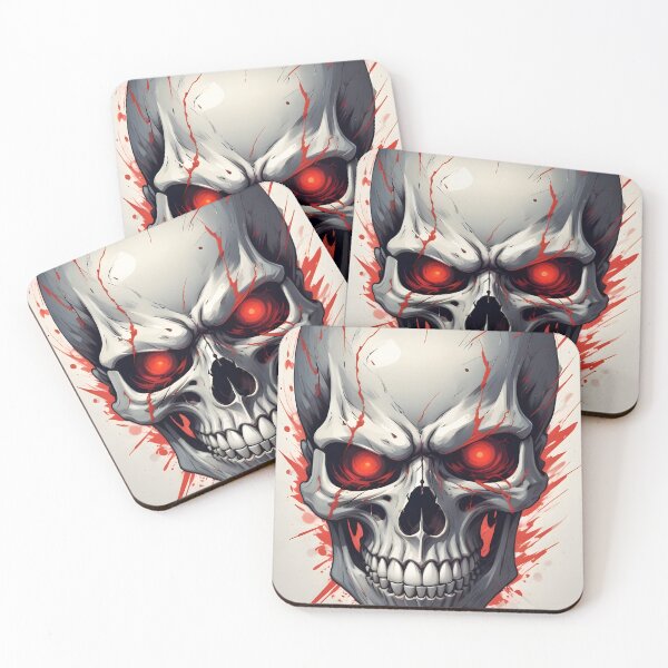 Item preview, Evil Skull with Red Accents designed and sold by papi1998.