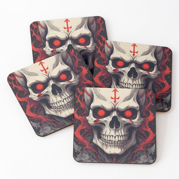 Item preview, Evil Skull with Red Accents designed and sold by papi1998.