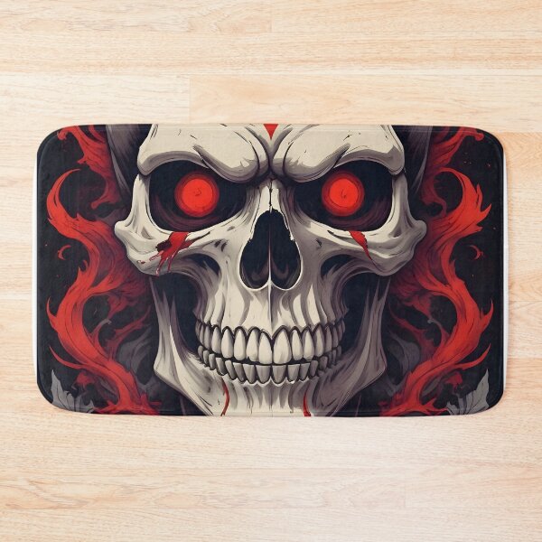 Item preview, Evil Skull with Red Accents designed and sold by papi1998.