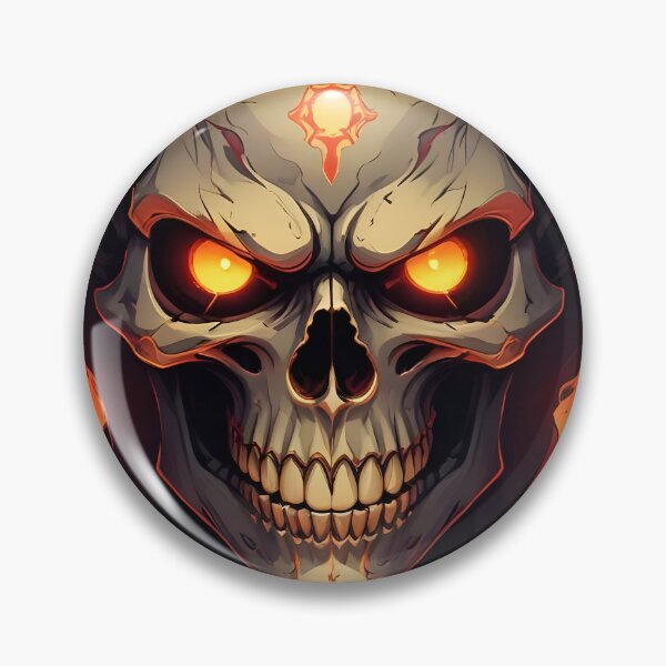 Item preview, Evil Skull with Red Accents designed and sold by papi1998.